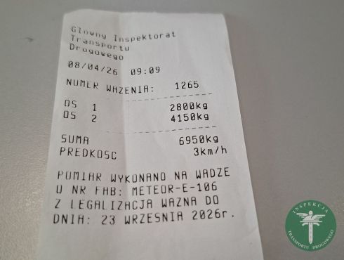 Ostrowiec Świętokrzyski - kontrole masy pojazdów