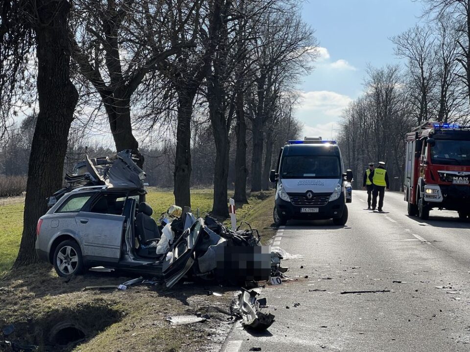 Na miejscu śmiertelnego wypadku w Wólce Lipowej